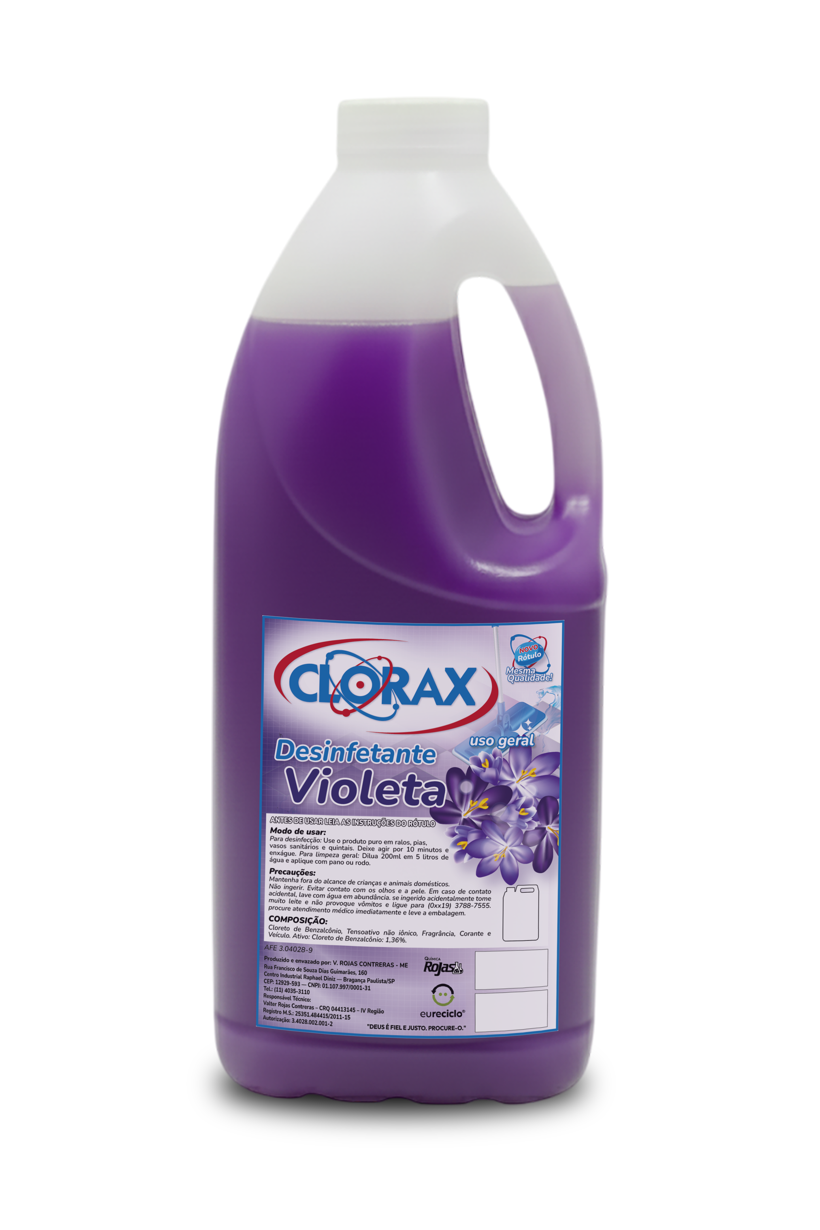 Garrafa de 2L do produto Violeta